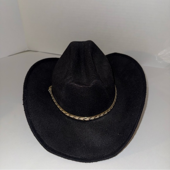 VINTAGE PIGALLE western formed Black Cowboy Hat - Picture 5 of 6